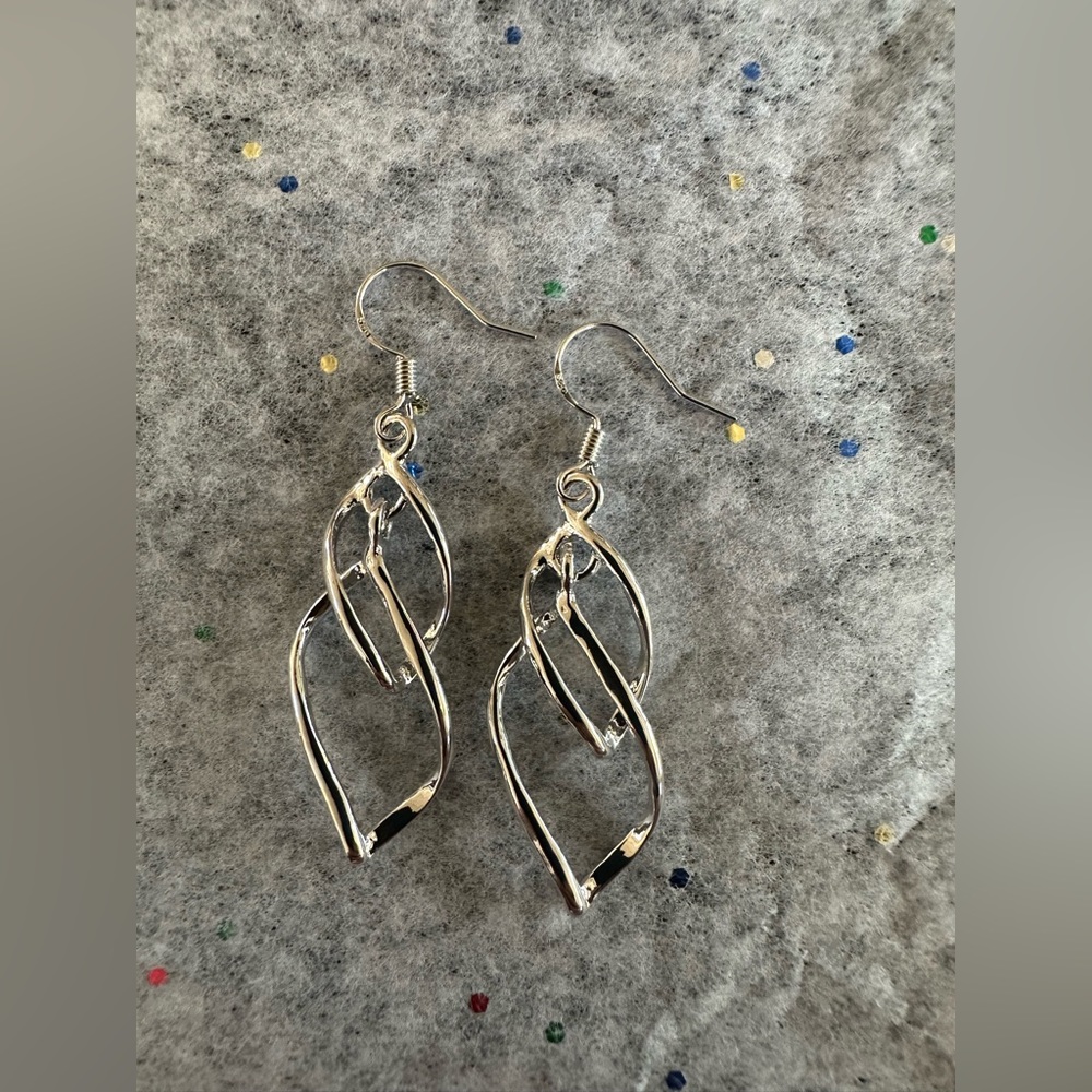 Drop Dangle Earrings. Hippie Boho Fashion. Silver Vintage Statement.
